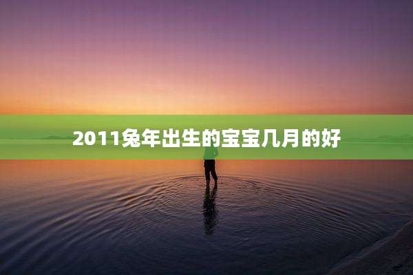 2011兔年出生的宝宝几月的好