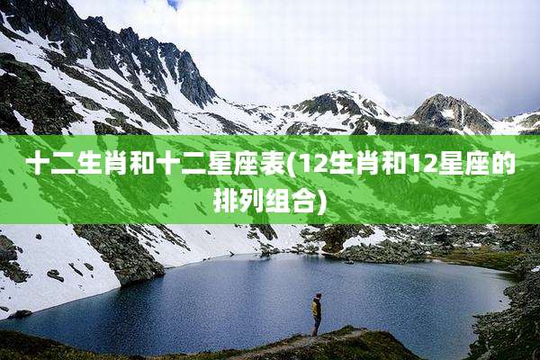 十二生肖和十二星座表(12生肖和12星座的排列组合)