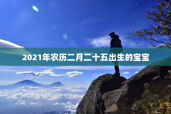 2021年农历二月二十五出生的宝宝