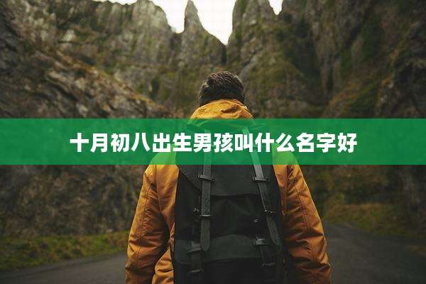 十月初八出生男孩叫什么名字好