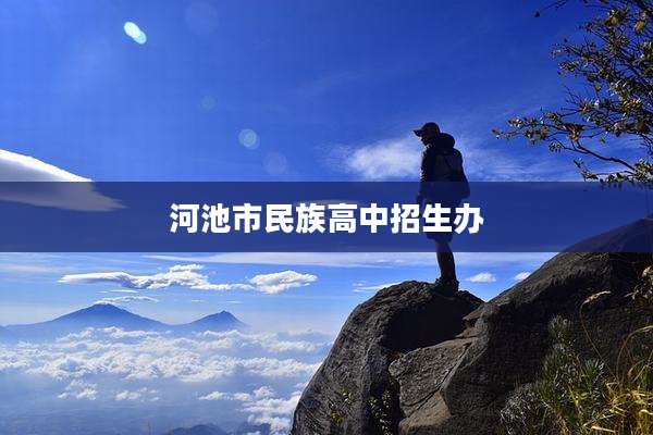 河池市民族高中招生办
