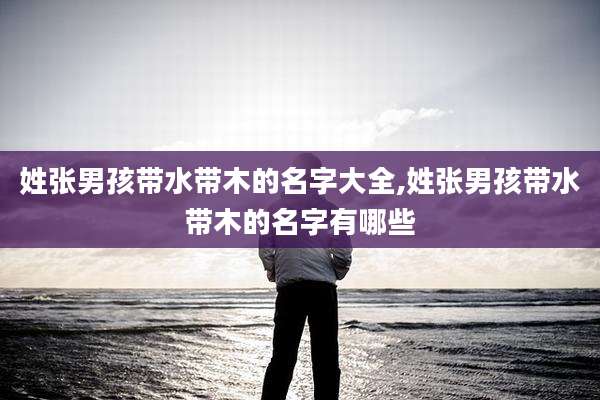 姓张男孩带水带木的名字大全,姓张男孩带水带木的名字有哪些