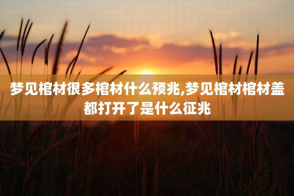 梦见棺材很多棺材什么预兆,梦见棺材棺材盖都打开了是什么征兆