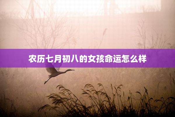 农历七月初八的女孩命运怎么样