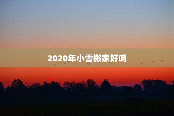 2020年小雪搬家好吗