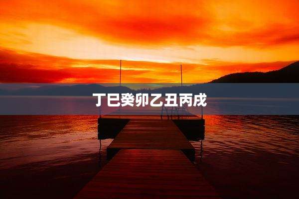 丁巳癸卯乙丑丙戌