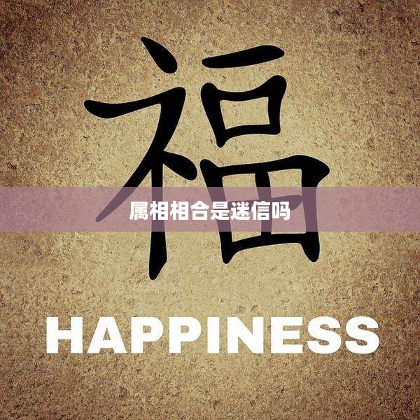 属相相合是迷信吗
