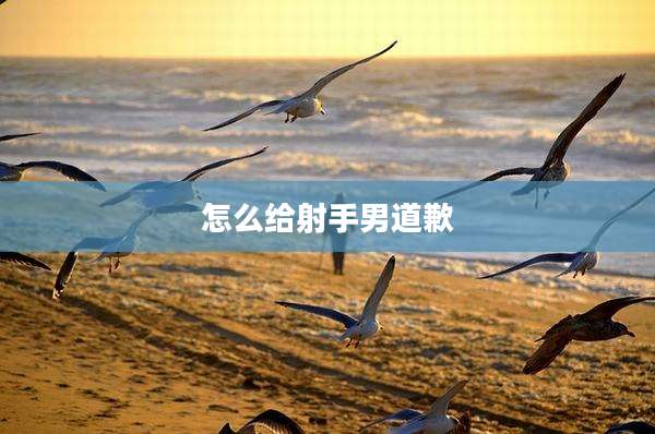 怎么给射手男道歉