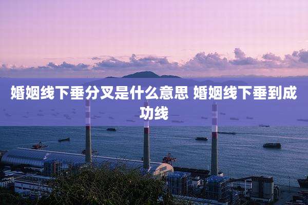 婚姻线下垂分叉是什么意思 婚姻线下垂到成功线