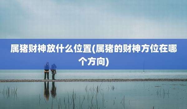 属猪财神放什么位置(属猪的财神方位在哪个方向)