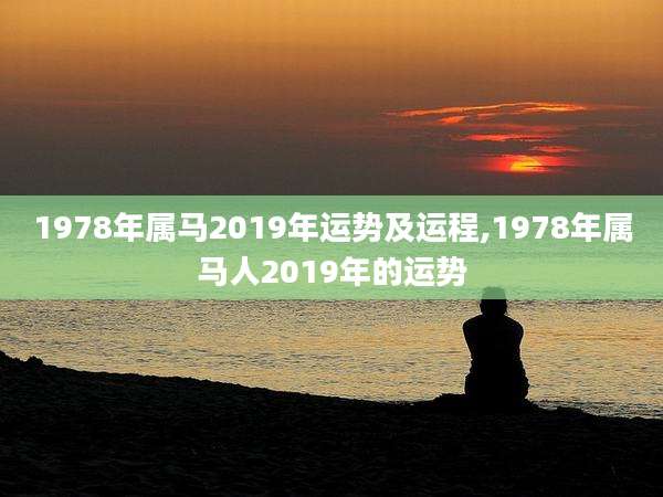 1978年属马2019年运势及运程,1978年属马人2019年的运势