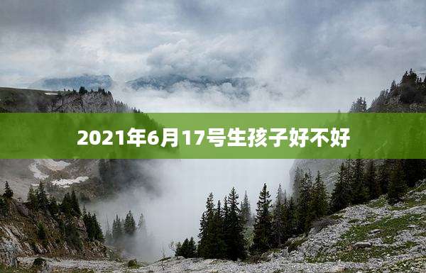 2021年6月17号生孩子好不好