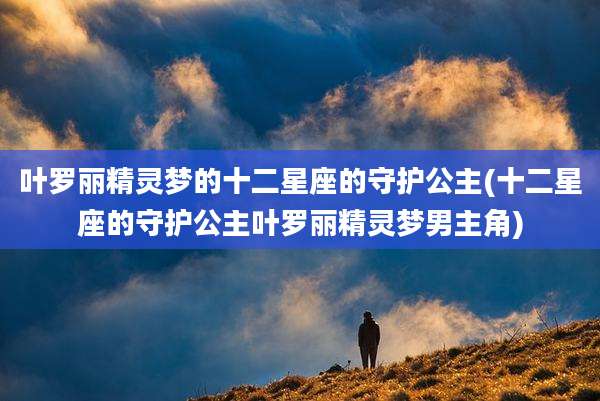 叶罗丽精灵梦的十二星座的守护公主(十二星座的守护公主叶罗丽精灵梦男主角)