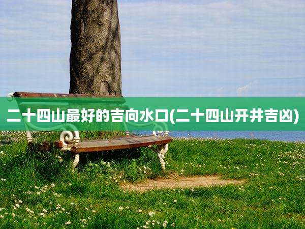 二十四山最好的吉向水口(二十四山开井吉凶)