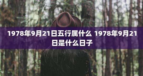 1978年9月21日五行属什么 1978年9月21日是什么日子