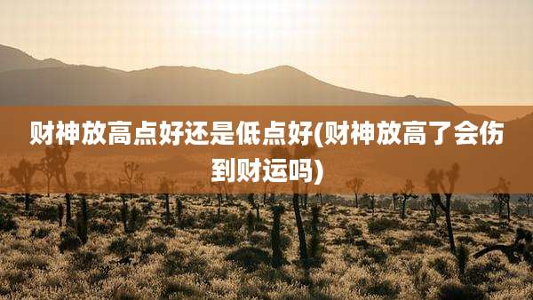 财神放高点好还是低点好(财神放高了会伤到财运吗)