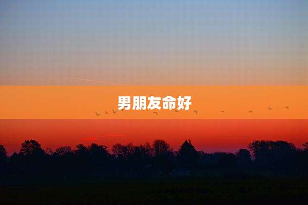 男朋友命好