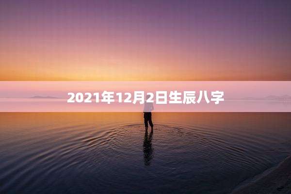 2021年12月2日生辰八字