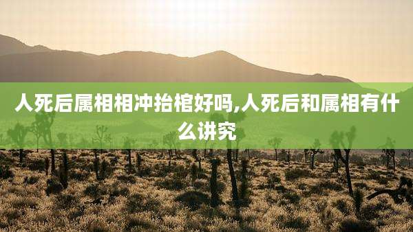 人死后属相相冲抬棺好吗,人死后和属相有什么讲究