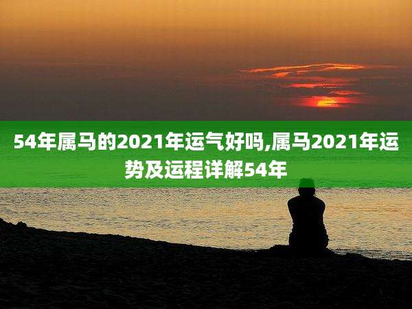 54年属马的2021年运气好吗,属马2021年运势及运程详解54年