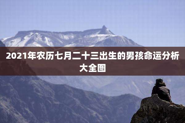 2021年农历七月二十三出生的男孩命运分析大全图