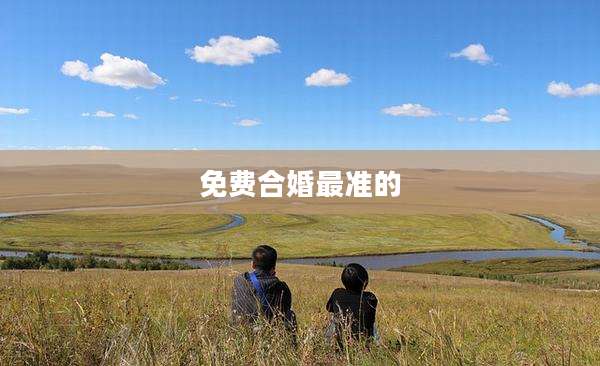 免费合婚最准的