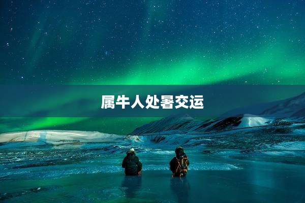 属牛人处暑交运