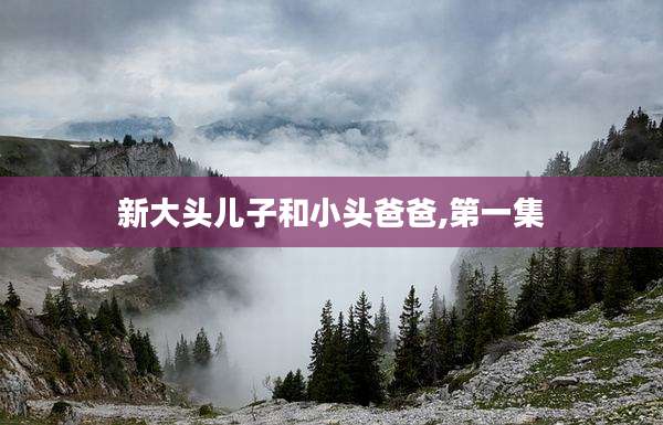 新大头儿子和小头爸爸,第一集