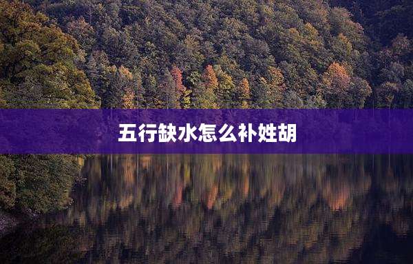 五行缺水怎么补姓胡