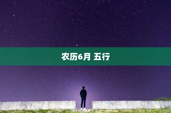 农历6月 五行
