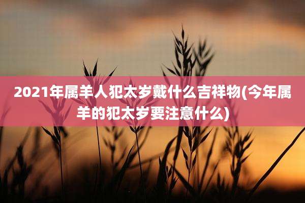 2021年属羊人犯太岁戴什么吉祥物(今年属羊的犯太岁要注意什么)