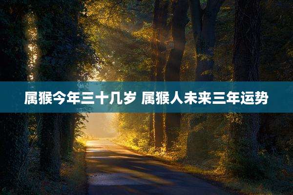 属猴今年三十几岁 属猴人未来三年运势