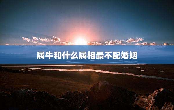 属牛和什么属相最不配婚姻