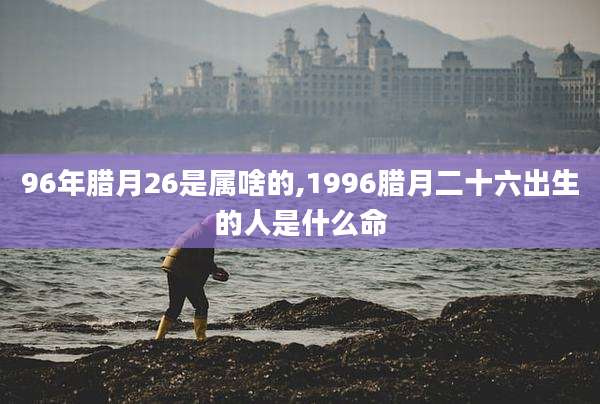 96年腊月26是属啥的,1996腊月二十六出生的人是什么命