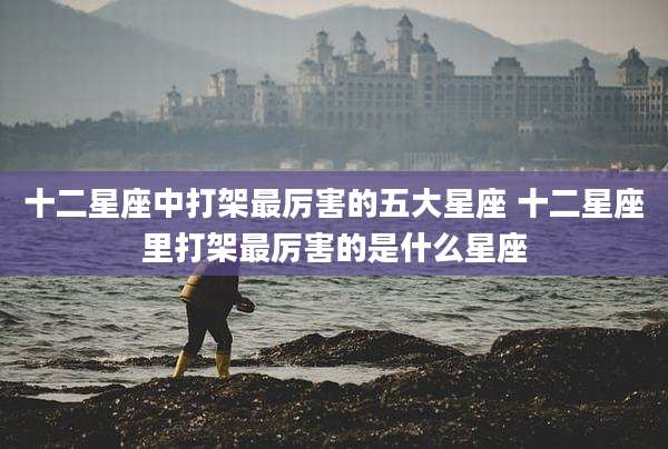 十二星座中打架最厉害的五大星座 十二星座里打架最厉害的是什么星座