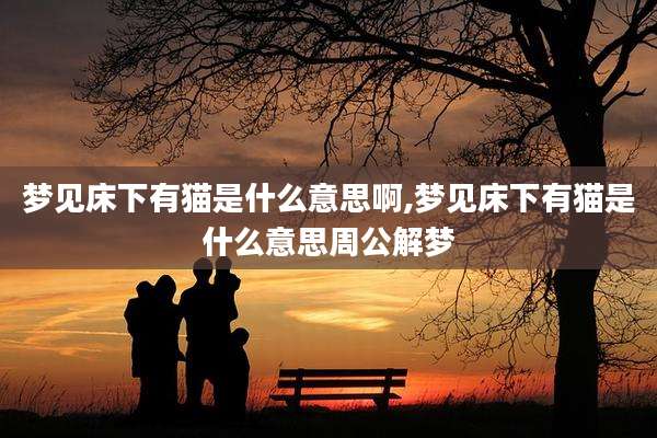 梦见床下有猫是什么意思啊,梦见床下有猫是什么意思周公解梦