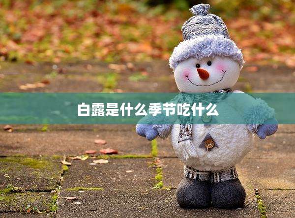 白露是什么季节吃什么