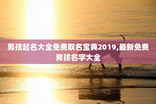 男孩起名大全免费取名宝典2019,最新免费男孩名字大全