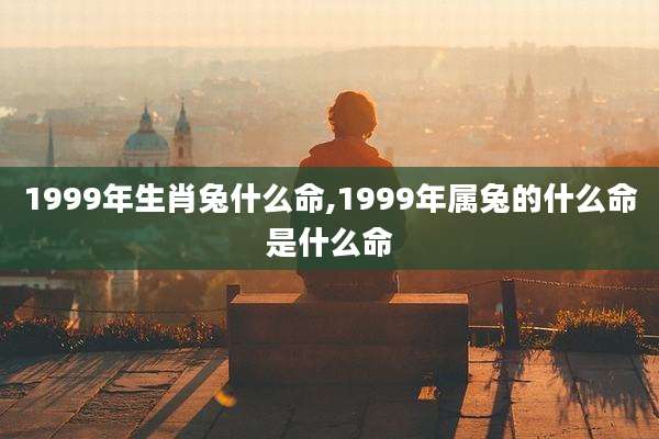 1999年生肖兔什么命,1999年属兔的什么命是什么命
