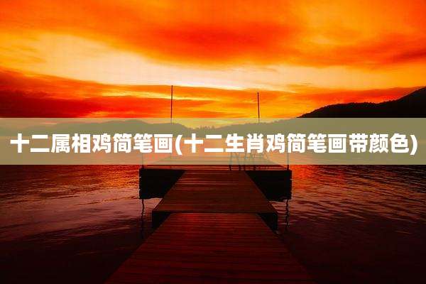 十二属相鸡简笔画(十二生肖鸡简笔画带颜色)