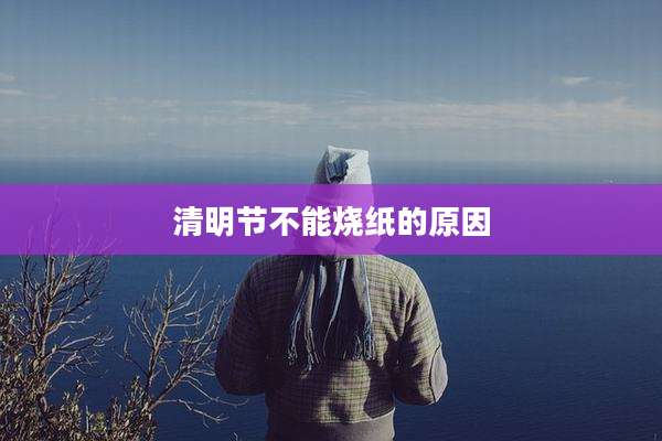 清明节不能烧纸的原因