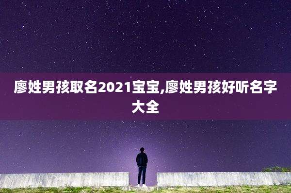 廖姓男孩取名2021宝宝,廖姓男孩好听名字大全