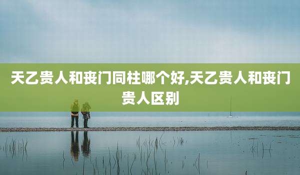 天乙贵人和丧门同柱哪个好,天乙贵人和丧门贵人区别
