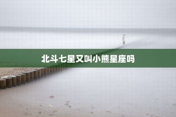 北斗七星又叫小熊星座吗