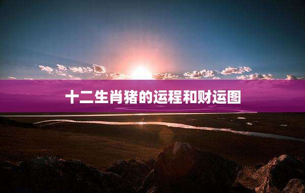 十二生肖猪的运程和财运图