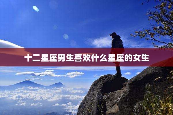 十二星座男生喜欢什么星座的女生