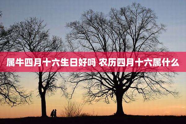属牛四月十六生日好吗 农历四月十六属什么