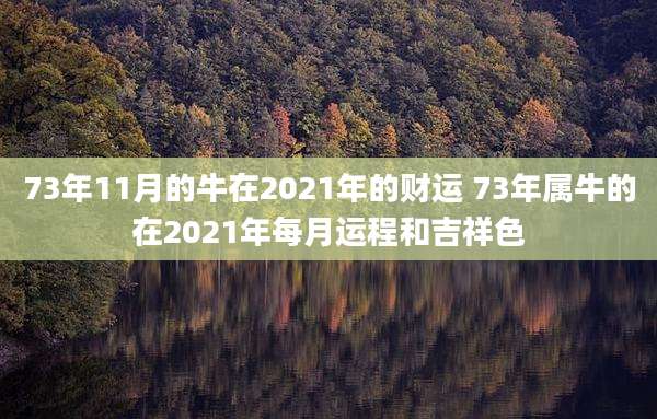 73年11月的牛在2021年的财运 73年属牛的在2021年每月运程和吉祥色