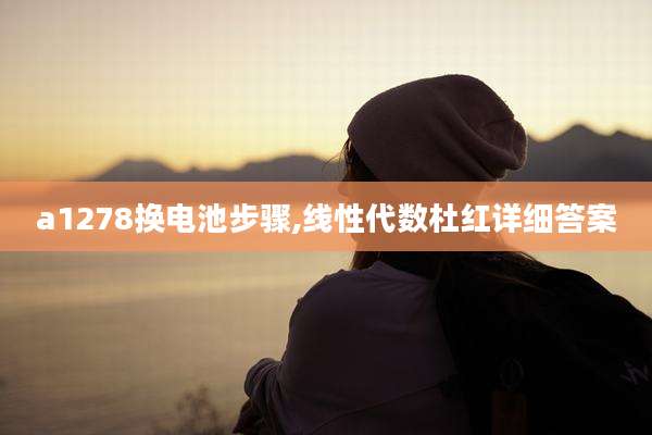 a1278换电池步骤,线性代数杜红详细答案