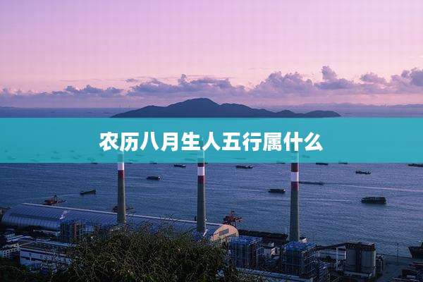 农历八月生人五行属什么